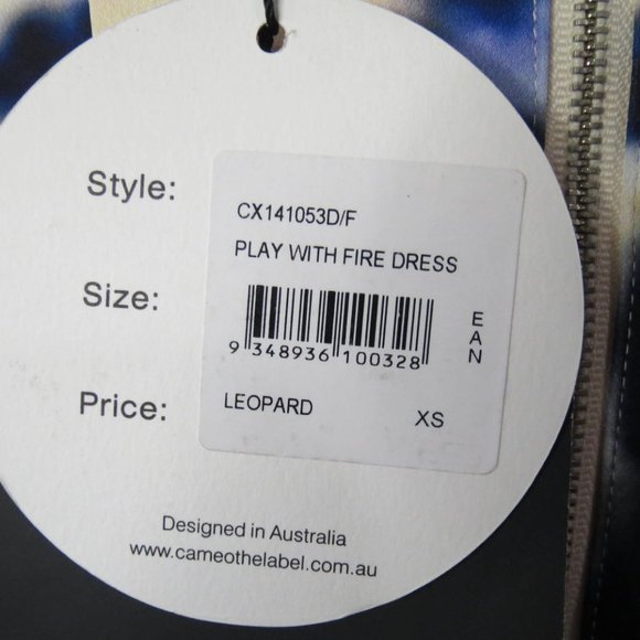 CAMEO - PLAY WITH FIRE - LEOPARD PRINT - STRAPLESS DRESS - SIZE XS - NWT - Picture 6 of 7